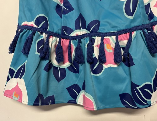 Vestido talla XS Jade Melody Tam azul tropical sin mangas - Imagen 3 de 6