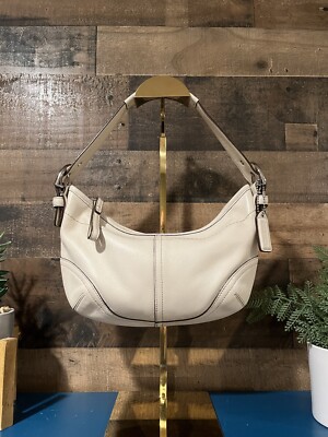 Coach Leather Hobo Y2K White Purse | eBay