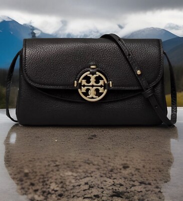 Leather Crossbody Tory Burch Miller Crossbody Bag Black Tory