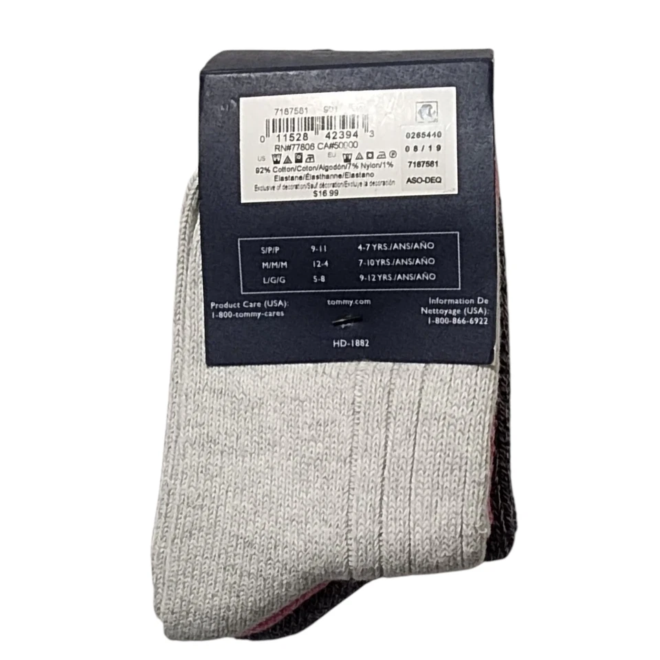 Calcetín cámper Tommy Hilfiger para niñas brezo talla pequeña (9-11) Foto 3 de 4