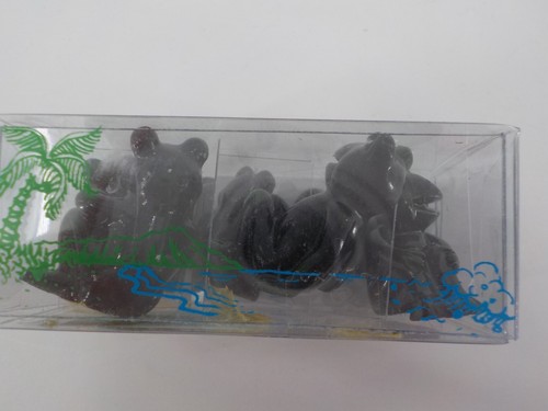 GLASS FROG FIGURINES SET OF 6 DARK GREEN 1 INCH TALL MICRO MINI DIFFERENT POSES - 第 4/9 張圖片