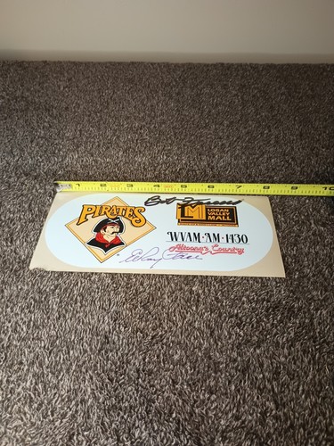 Roy Face and Bob Friend Signed Autographed Bumper Sticker - Picture 5 of 5