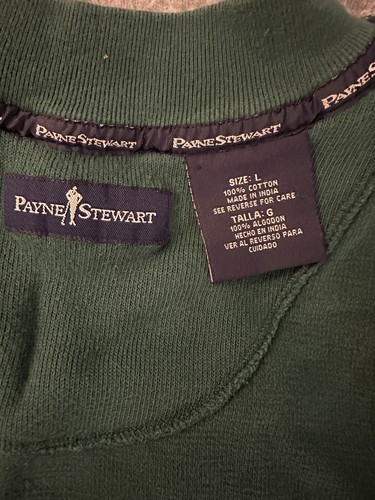 Payne Stewart Vest Golf Large Green V Neck Sleeveless Pullover - Picture 2 of 10