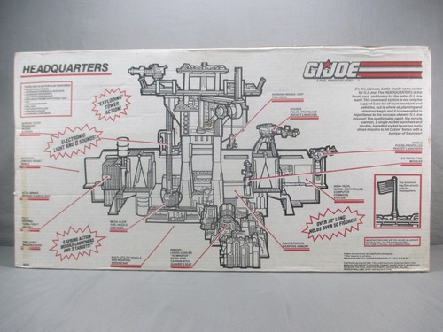 GI Joe HEADQUARTERS Vintage FACTORY SEALED Hasbro 1992 MISB New K - Picture 6 of 10