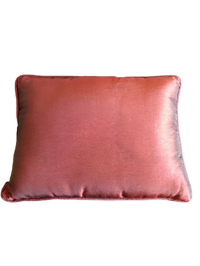 Vintage Delton Elegant Home Décor Burgundy Embroidered Welcome Pillow Set of 2