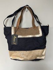 Mona B Demi TOTE BAG Denim Purse Tote Bag Poc...