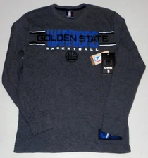 GOLDEN STATE WARRIORS UNK LONG SLEEVE THERMAL T SHIRT MENS M L XL GRAY  NWT