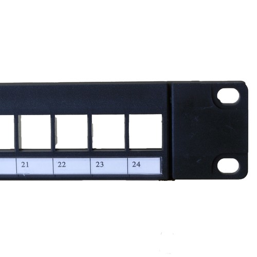 Pusty 24-portowy panel krosowy uchwyt rackowy z kierownikiem drutu backbar - sprzedawca z USA - Zdjęcie 3 z 8