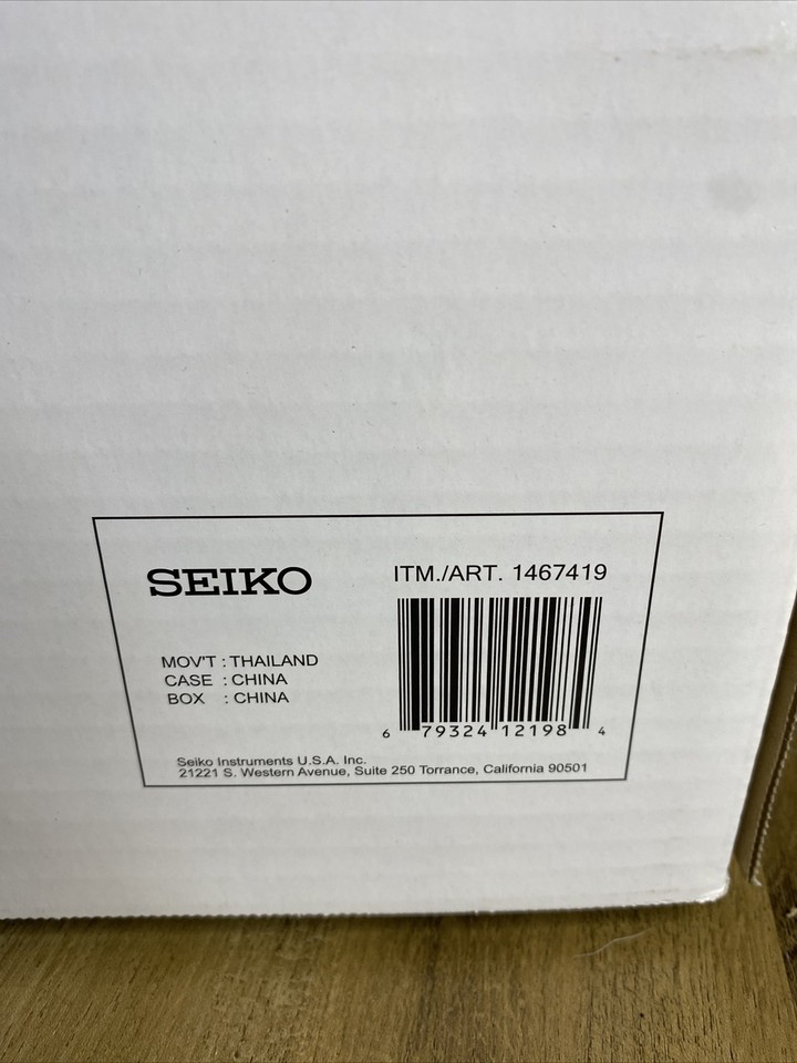 NEW Seiko MidCentury Modern Wall Clock QXH068BLH Dual Chimes Pendulum MSRP 185 679324121984 eBay