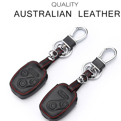 Leather Car Key Fob Case Cover Holder Bag For Honda Accord Civic CRV 4/3 Buttons - Picture 4 of 16
