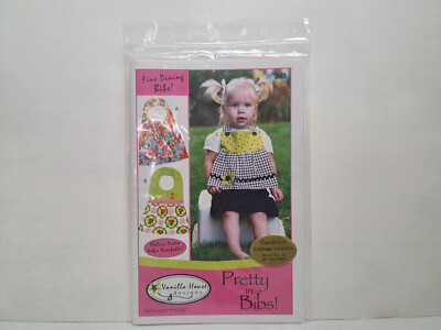 Vanilla House Designs Quilt Pattern - Pretty in Bibs (Fine Dining Bibs) #P203 UC