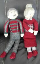 2 Puppen Großeltern Puppenhaus Lundby Oma+Opa