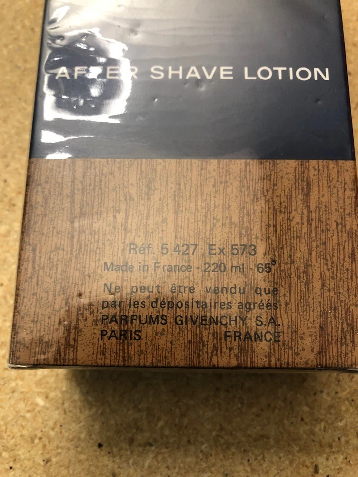 Loção pós-barba Monsieur De Givenchy antiga 7 1/3 oz sem costura, NOVA com CAIXA - Imagem 3 de 4