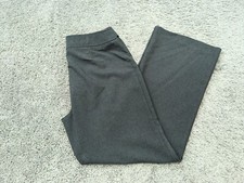 New York Company Dress Pants Women's 10 Gray City Stretch Flat Front Flare