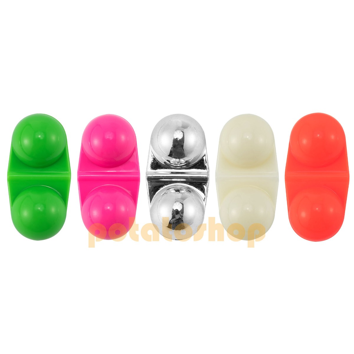 40 Pcs Fishing Rattle Bells – Double Chamber Sound Attractors For Lures, Red ABS, Fishing Tackle Accessory - View #3