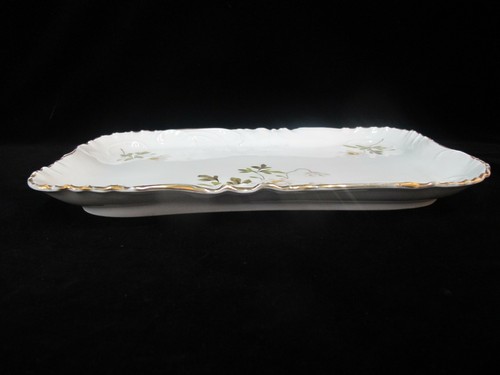 ROSENTHAL Louis XIV HAND PAINTED Floral Gilt 12 1/4" Serving Dish Tray - Picture 3 of 5