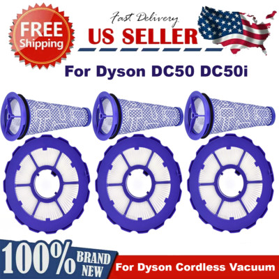 NEW 6 x Pre Post Motor HEPA Filter for Dyson DC50 Animal Complete Vacuum