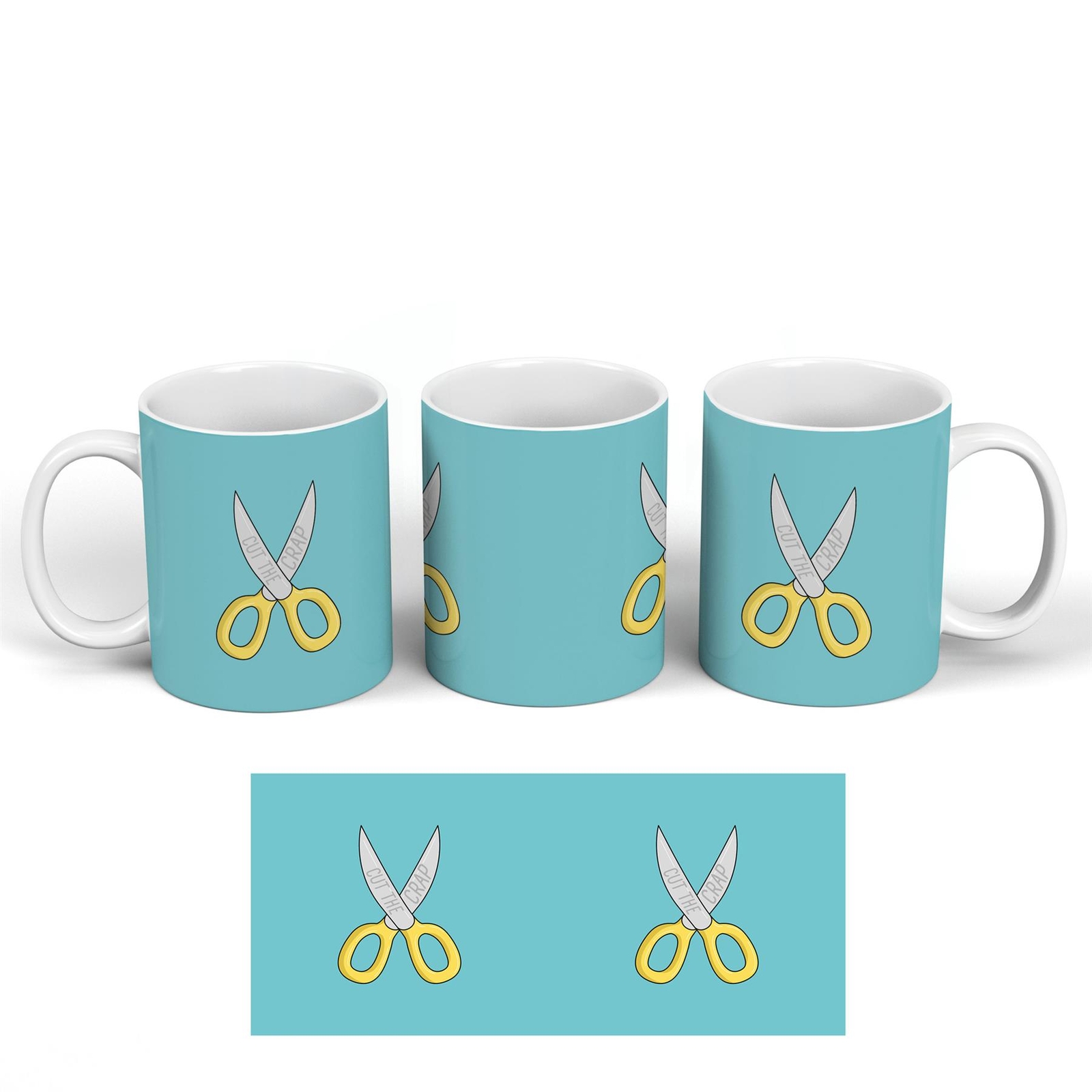 Cut The Crap Sarcastic Humour Secret Santa Novelty Gift Ceramic Mug