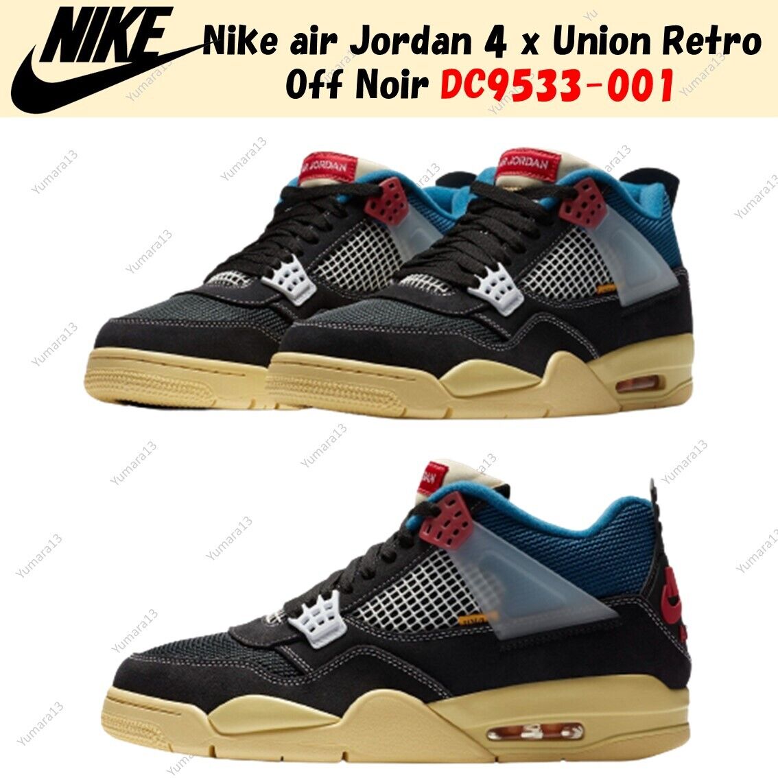 The Air Jordan 4 X Louis Vuitton“ Black/Grey” Size 38-45 in