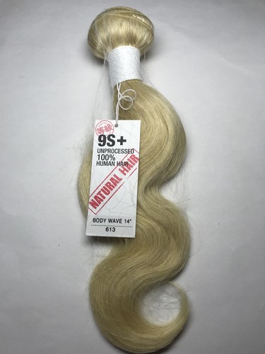 9S+ 100% Unprocessed Brazilian Virgin Remy Body Wave 14"_#613