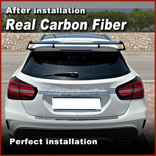 REAL CARBON Rear Roof Window Spoiler Fit for Benz X156 GLA200 GLA250 GLA45 - Picture 3 of 12
