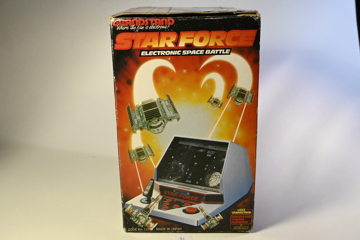 Vintage Boxed Grandstand Star Force tabletop electronic game 1984