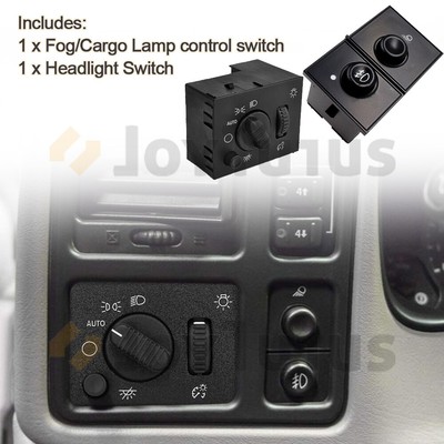 JoyTutus Fits Chevy Silverado Fog Light Switch /& Cargo Lamp fits GMC Sierra 2003 2004 2005 2006 2007