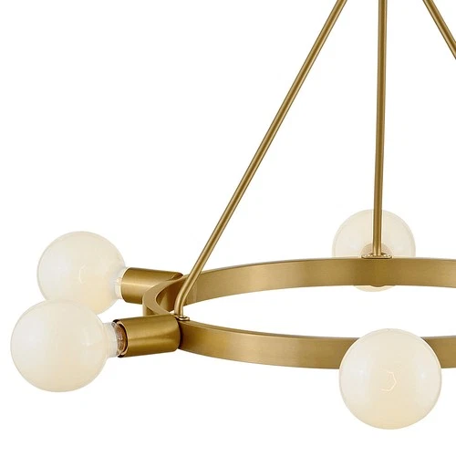 Lark 83616 Orla 6 Light 24"W Ring Chandelier - Black - Picture 3 of 12