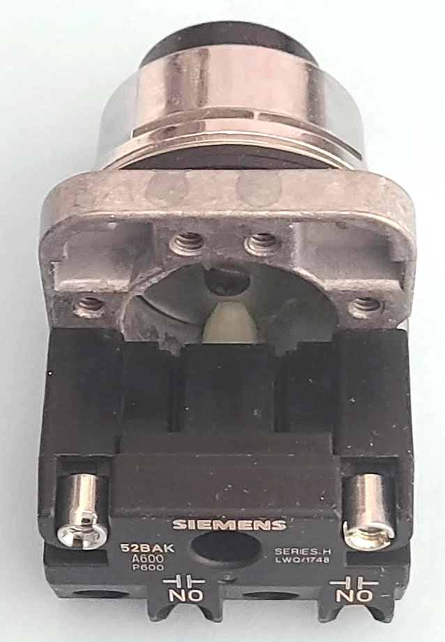 SIEMENS 52PA8B1K PUSH BUTTON OPERATOR, EXTENDED CAP, BLACK, 1 NO - Image 3 of 4