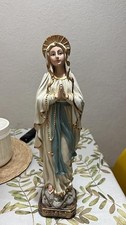 15" Our Lady of Lourdes Statue Praying Virgin Mary Resin Outdoor Indoor Decor