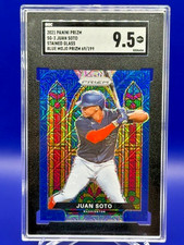 Juan Soto (69/199) 2021 Panini Prizm #SG-3 ~ Stained Glass Blue Mojo ~ SGC 9.5