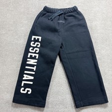 Fear of God Essentials Kids Black Logo Sweatpants Joggers Size 6/7