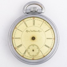 Antique Elgin G.M. Wheeler Grade 44 Pocket Watch 18 Size 17 Jewel Circa 1895 
