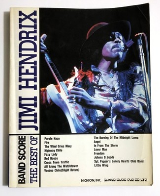 THE BEST OF JIMI HENDRIX BAND SCORE JAPAN GUITAR TAB