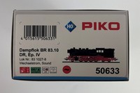 Piko 50633 H0 Ac Br 83.10 Dampflok, 83 1027-8 Ep. Iv Dr Sound Ac