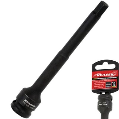 Neilsen 10 mm Sechskant-Steckschlüsseleinsatz Bit lange Reichweite 150 mm metrisch 1/2''