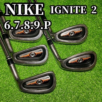 NIKE IGNITE 2 Iron Set Men's Right Handed Steel Shaft 6-9, P Flex UNI