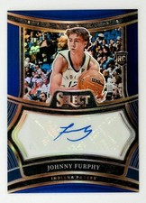 2024-25 Select Rookie Signatures Blue Prizm Rookie RC AUTO Johnny Furphy /49