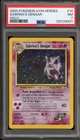 Pokemon Sabrina's Gengar Gym Heroes Unlimited Holo Rare #14 PSA 7