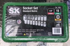 Sk 12 Drive Metric Socket Set 15pc 6 Point Made Usa Standard Sk Professional Sk 12 Drive Metric Socket Set 15pc 6 Point Made Usa Standard Sk Professional