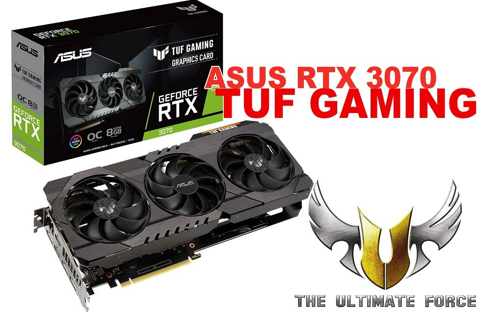 ASUS TUF Gaming GeForce RTX 3070 8GB GDDR6 Graphics Card - Black