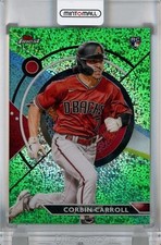 2023 Topps Finest Corbin Carroll Green Speckle Refractors Rc 24 012/125