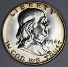1954 Franklin Half Dollar 50C - Proof