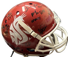 WASHINGTON STATE COUGARS 2019 TEAM SIGNED FULL SIZE HELMET