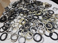 Lot Of Over 100 Ring & Thrust Nut Trim Washer SQUARE D Push Button Rubber Gasket