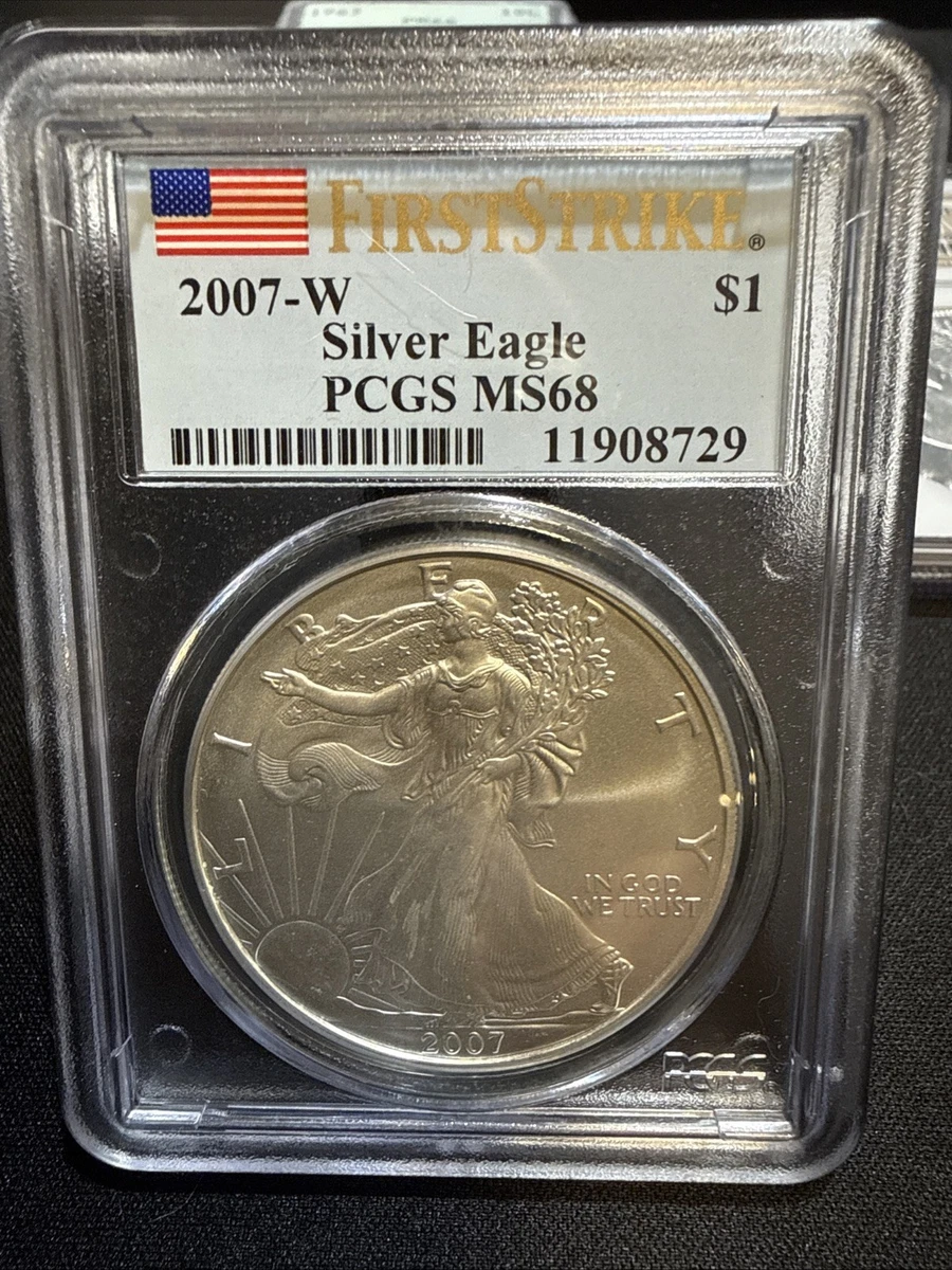 American Eagle MS 69 Graded Business PCGS Certified Silver Bullion