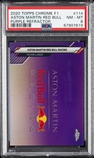 2020 TOPPS CHROME FORMULA 1 #114 ASTON MARTIN RED BULL RACING 250/399 PSA 8