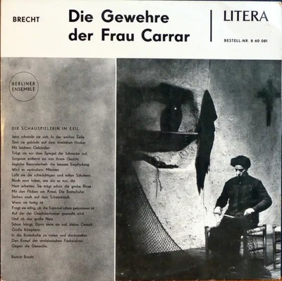 LP Bertolt Brecht (Berliner Ensemble) Die Gewehre Der Frau Carrar NEAR MINT