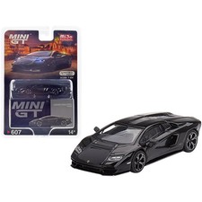 MINI GT 1/64 Lamborghini Countach LPI 800-4 Nero Maia Black Car Model 607