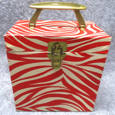 1960s-70s Platter-Pak Type Carrying Case/Box For 7"/45 rpm Vinyl Records 50 Ct.